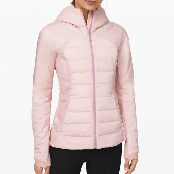 Lululemon Women's 4 Hooded Define Jacket Pink Quilted Lightweight Athletic Coat - Picture 1 of 5
